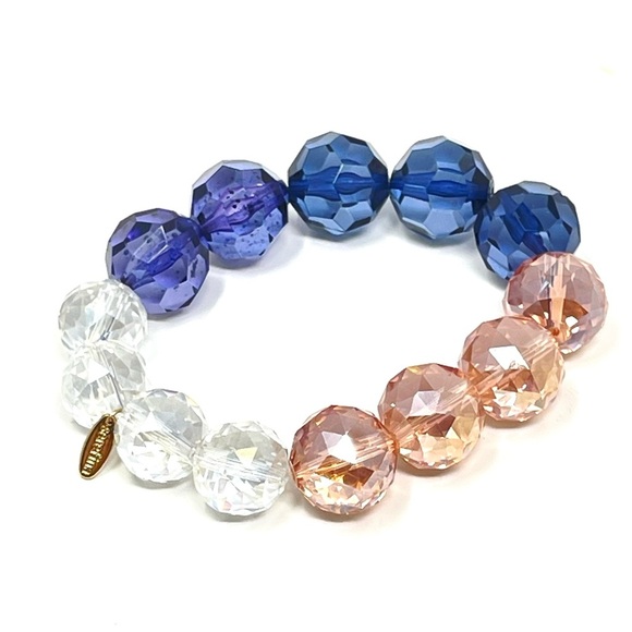 New Anthropologie x Serefina Elastic Beaded Color Bracelet - Picture 1 of 4